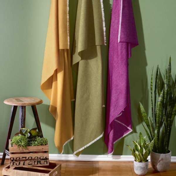 Wohnplaids aus Schurwolle von Curt Bauer | Wäschespeicher